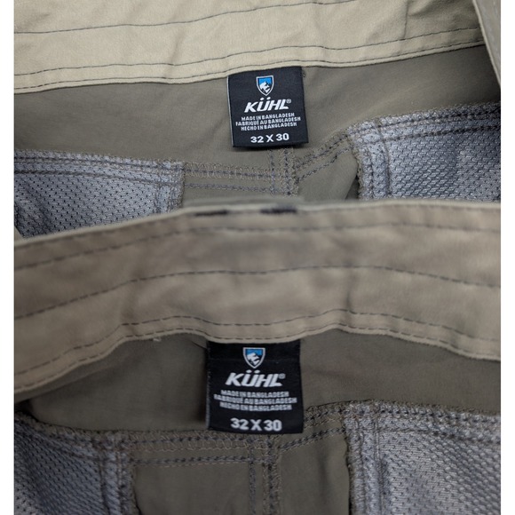 KUHL Pants Mens 32x30 Renegade Hiking Style 5120 Green Pockets Lot of 2 pair - Picture 6 of 9